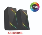 Caixa de Som Sate AS-92001B RGB/Wireless/BT/Black