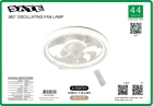 Ventilador de Teto Sate c/Luminaria A-FAN7101 55W