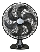 Ventilador De Mesa Ventisol Turbo 50cm Com 6 Pás Oscilante Preto