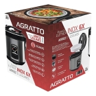 Panela El&eacute;trica de Arroz e Legumes 6 X&iacute;caras Antiaderente 400W Arrozeira Inox Agratto