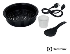 Panela Elétrica Electrolux Vapor Arroz 1,8L 10 xícaras Capacidade 4 funções pré-programadas Timer Panela Removível Antiaderente Tampa Vidro ECC20 inox