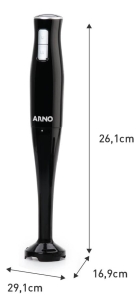Mixer Arno Turbomix Pro 3 Em 1 Cor Preto