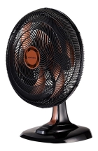 Ventilador Osc Mesa Turbo 6p 50cm Bronze Premium Cor da estrutura Preto