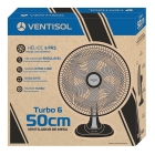 Ventilador Osc Mesa Turbo 6p 50cm Bronze Premium Cor da estrutura Preto