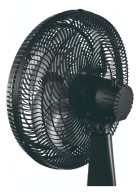 Ventilador de Mesa Turbo 30cm Maxi Power 6 Pás Silencioso Preto e Cinza 3 Velocidades Inclinável Potente Mondial