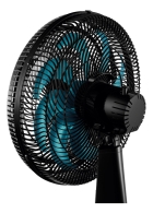Ventilador De Mesa Mondial V-81-6p-ap Estrutura Preto Pás Azul Diâmetro 30 cm Quantidade de pás 6