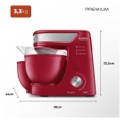 Batedeira Planetária Mondial 700W BP-01P-R cor Vermelho
