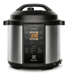 Panela de Pressão Elétrica Electrolux Digital 6L com 10 travas segurança 15 receitas pré-programadas 3 níveis pressão PCC20 inox por Rita Lobo