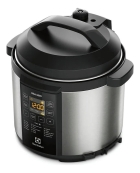 Panela de Pressão Elétrica Electrolux Digital 6L com 10 travas segurança 15 receitas pré-programadas 3 níveis pressão PCC20 inox por Rita Lobo