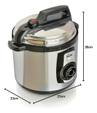 Panela De Pressão Elétrica Walita Daily Philips Ri3103 Metal Cor Preto/Prata Frequência 60 Hz