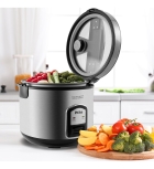 Arrozeira el&eacute;trica a vapor Philco PH10 Visor Glass Inox - Preto/Prata