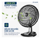 Ventilador 40cm Super Turbo 8 Pás Mondial 140W - VTX-40-8P