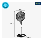 Ventilador Coluna 40cm Super Turbo Tech, Mondial, 140W - VTX-40C-8P-CR