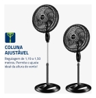 Ventilador Coluna 40cm Super Turbo Tech, Mondial, 140W - VTX-40C-8P-CR