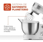 Batedeira Planet&aacute;ria Premium Inox Bp-02p-w-ti 700w Mondial Cor BRANCO/INOX Frequ&ecirc;ncia 60
