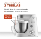 Batedeira Planet&aacute;ria Premium Inox Bp-02p-w-ti 700w Mondial Cor BRANCO/INOX Frequ&ecirc;ncia 60