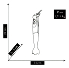 Mixer Philips Walita Daily Collection RI2622 preto e prata 400W