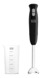 Mixer Vertical Black Decker, Modelo M300, Mini Processador Portátil, com Haste em Inox e Copo de 500ml