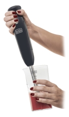 Mixer Vertical Black Decker, Modelo M300, Mini Processador Portátil, com Haste em Inox e Copo de 500ml