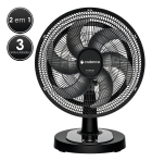 Ventilador Cadence Turbo Conforto Black 127V