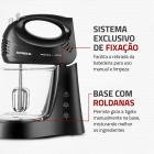 Batedeira Prática B-45-b 2 Tigelas 400w Preta Mondial Cor Preto Frequência 60