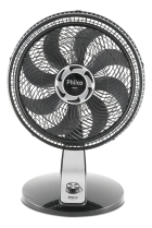 Ventilador de mesa e parede Philco PVT490 turbo com 8 pás preto estrutura preto, 40cm de diâmetro
