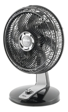 Ventilador de mesa e parede Philco PVT490 turbo com 8 pás preto estrutura preto, 40cm de diâmetro