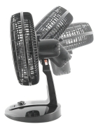 Ventilador de mesa e parede Philco PVT490 turbo com 8 pás preto estrutura preto, 40cm de diâmetro