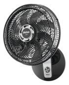 Ventilador de mesa e parede Philco PVT490 turbo com 8 pás preto estrutura preto, 40cm de diâmetro
