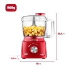 Mini Processador Turbo Pratic 300w Mp-16-r 500ml Cor Vermelho Mondial