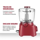 Mini Processador Turbo Pratic 300w Mp-16-r 500ml Cor Vermelho Mondial