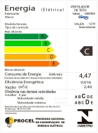 Ventilador De Teto Ventex Valen Led 3 Pás Branco
