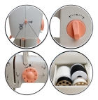 Mini Máquina De Costura Reta ImportWay Portátil - Branco 2 Velocidades