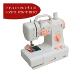 Mini Máquina De Costura Reta ImportWay Portátil - Branco 2 Velocidades