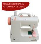 Mini Máquina De Costura Reta ImportWay Portátil - Branco 2 Velocidades