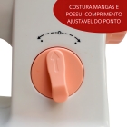Mini Máquina De Costura Reta ImportWay Portátil - Branco 2 Velocidades
