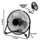 Mini Ventilador Usb De Mesa 5v Silencioso Ajustável - Ls-904