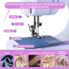 Mini m&aacute;quina de costura reta Lanmax port&aacute;til - branco