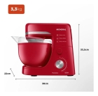 Batedeira Planetária Bp-03-r 12 Velocidades 700w Vermelho Mondial