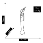 Mixer 2 Em 1 Daily Ri2532/90 250w Preto Philips Walita