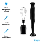 Mixer Turbo Chef 3 Em 1 200w Triturador E Fuet Elgin Cor Preto