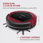 Robô Aspirador de Pó Smart Clean Mondial RB-07 30w Vermelho com Preto