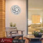 Ventilador De Parede Venti-Delta Grade De Aço Branco 6 Pás 40cm