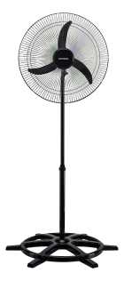 Ventilador de Coluna 60cm New Preto Grade Aço altura máxima de 175 cm Ventisol