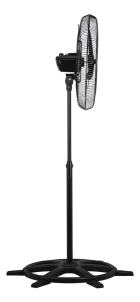 Ventilador de Coluna 60cm New Preto Grade Aço altura máxima de 175 cm Ventisol