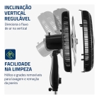 Ventilador Coluna 40cm Super Turbo 8 Pás, Mondial, 140W - VTX-40C-8P