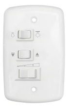 Ventilador de teto Ventex Yris com 3 p&aacute;s de Mdf branco estrutura branco, 1.015m de di&acirc;metro