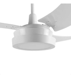 Ventilador De Teto Tron B&uacute;zios Max LED 3 P&aacute;s Silencioso Branco