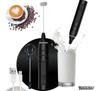 Misturador Bebidas ovos Portátil Elétrico Bateria Mini Mixer Cor Preto Woosh