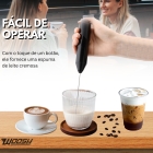 Misturador Bebidas ovos Portátil Elétrico Bateria Mini Mixer Cor Preto Woosh